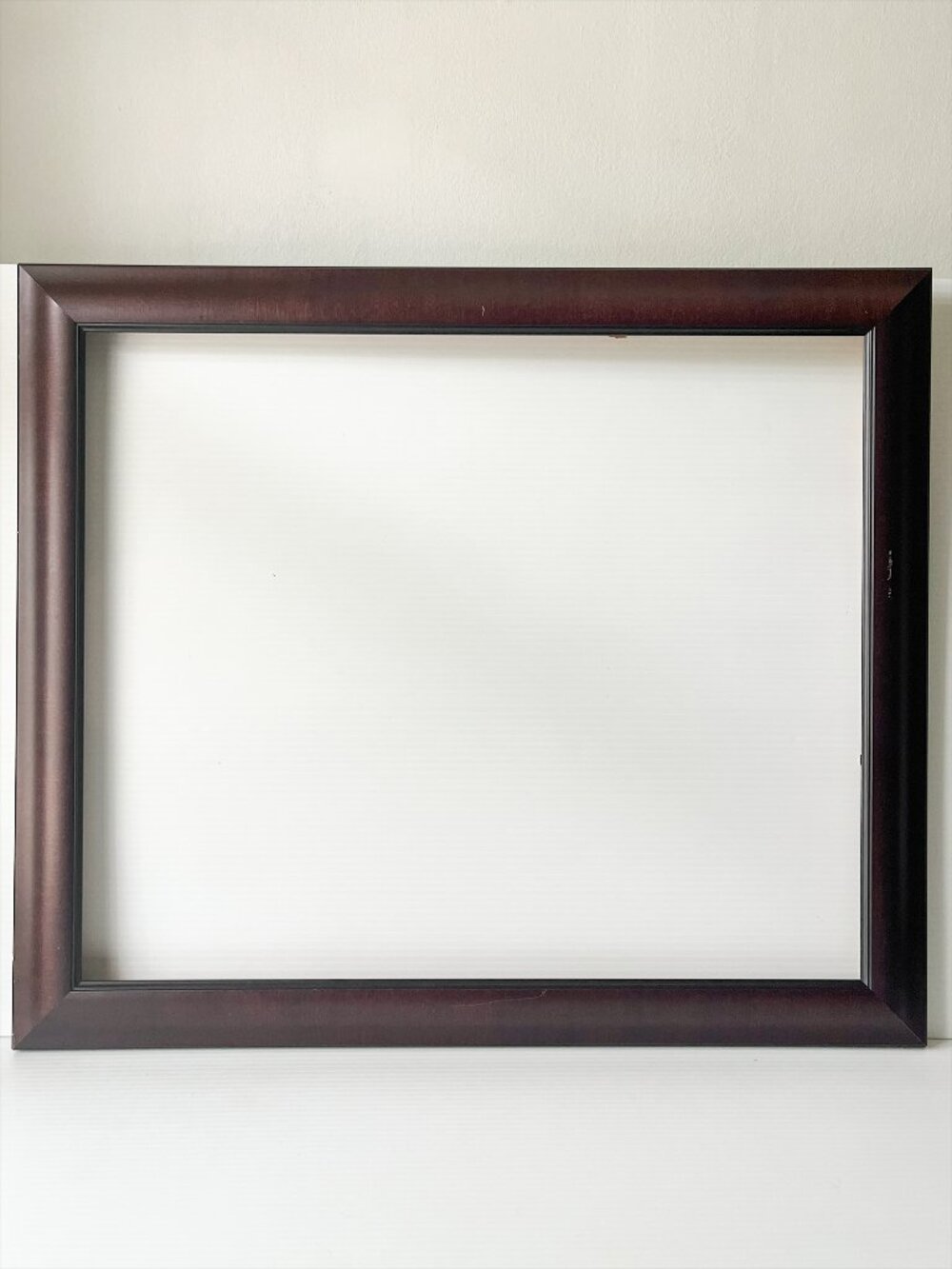 Large Vtg Larson Juhl Wood Picture Frame 20x24 Canvas Mahogany Tone Italy